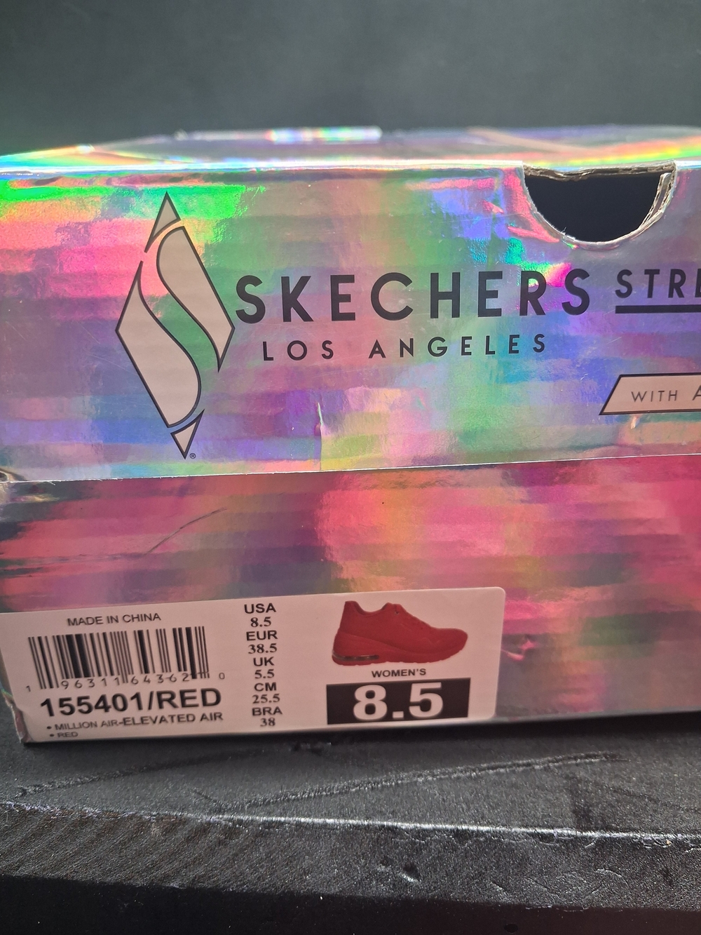 Skechers Women’s Red Athletic Platform Sneakers. Size 8.5 - Picture 2 of 16